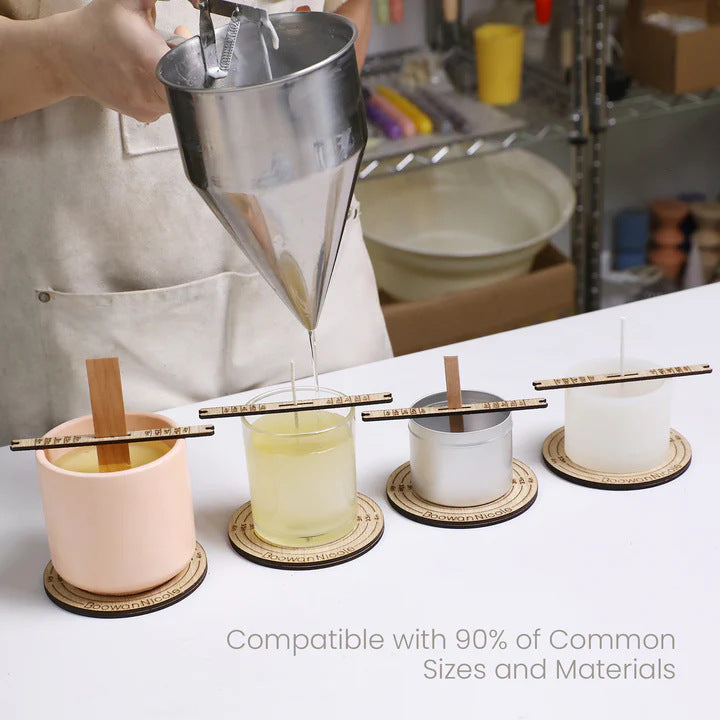 Magnetic Candle Wick Centering Tool & Holder