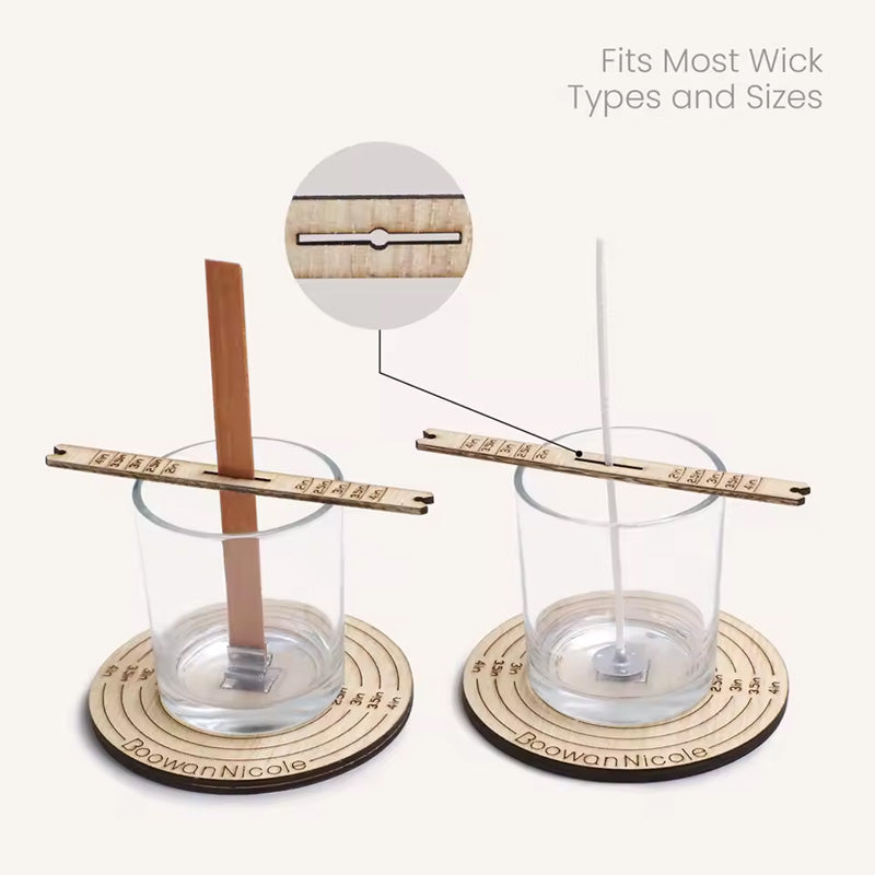 Magnetic Candle Wick Centering Tool & Holder