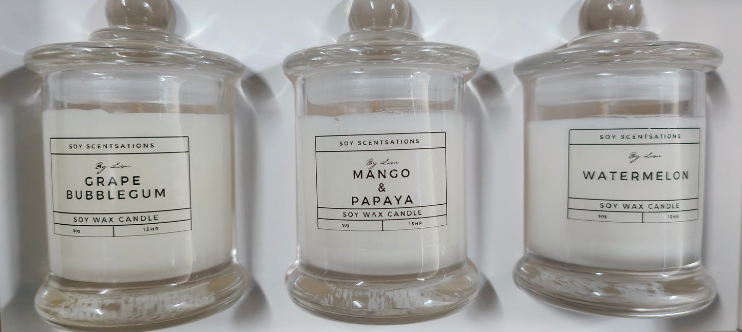 3pk 50g Candles